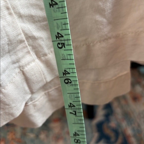 Pact Cream Button-Down Midi Dress Organic Cotton Linen Sz M Chic Cottagecore - Picture 11 of 12